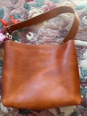 Horween derby mini crossboday tote